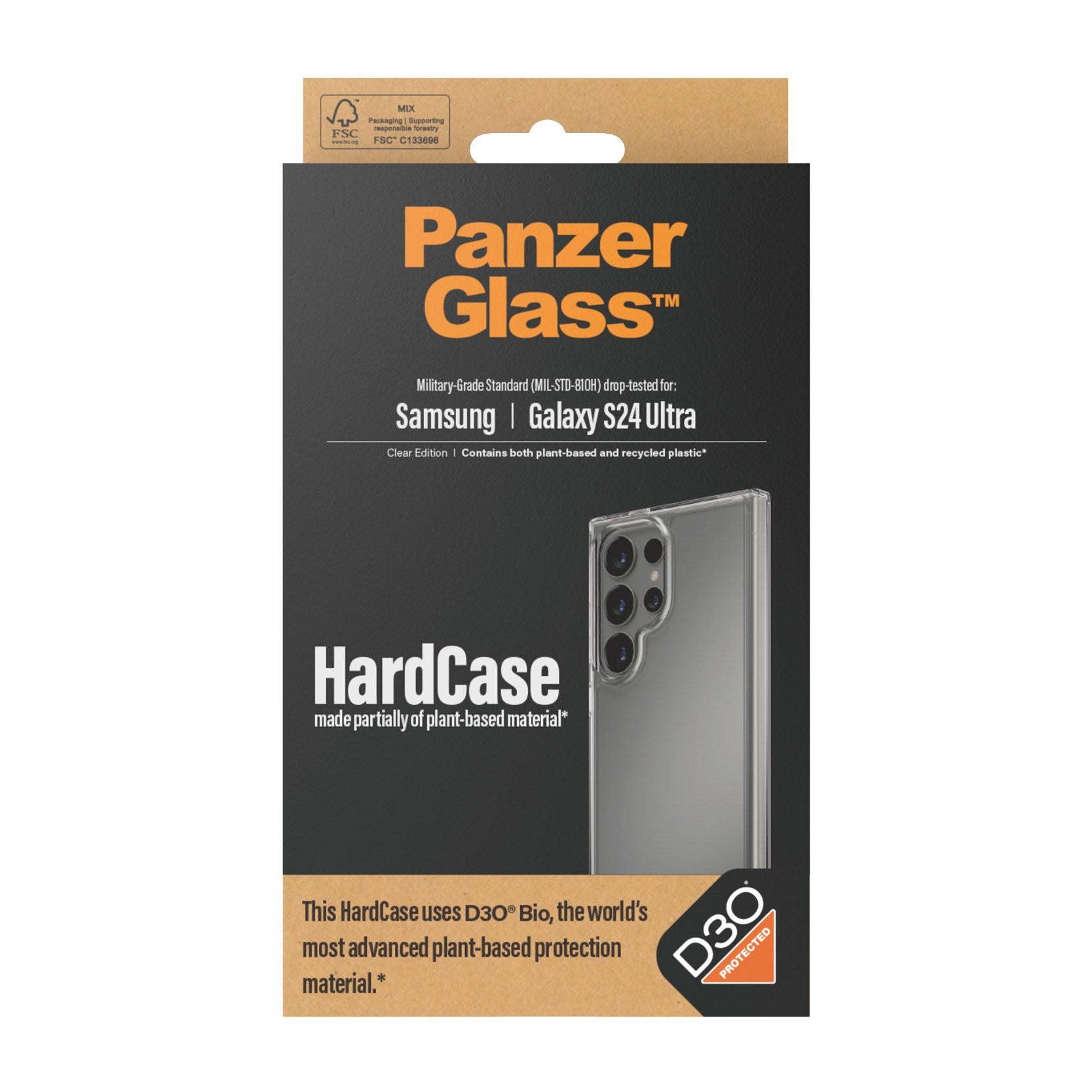 PanzerGlass® HardCase Transparent w. D3O® Samsung Galaxy S24 Ultra